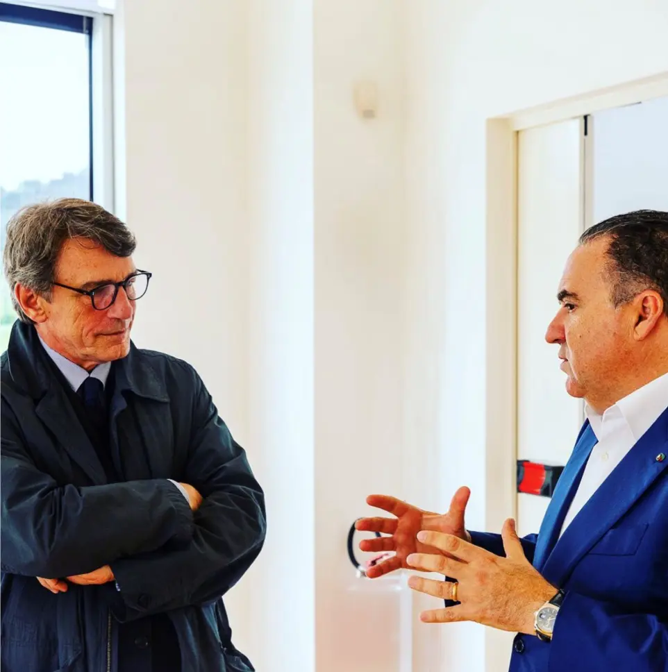 Luca Tomassini, Con il Presidente EU Davide Sassoli