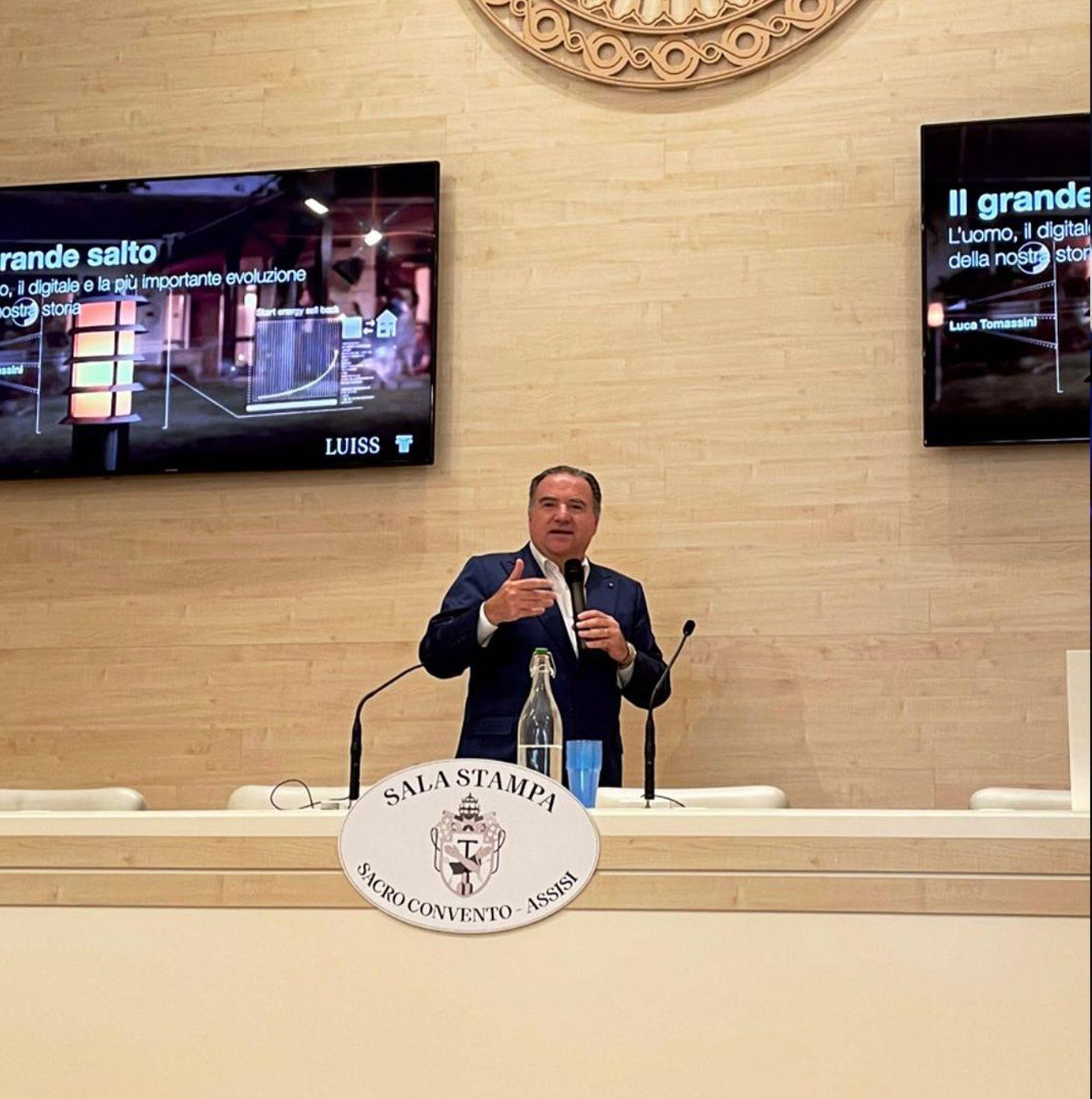 Luca Tomassini, Lezione al Sacro Convento di Assisi