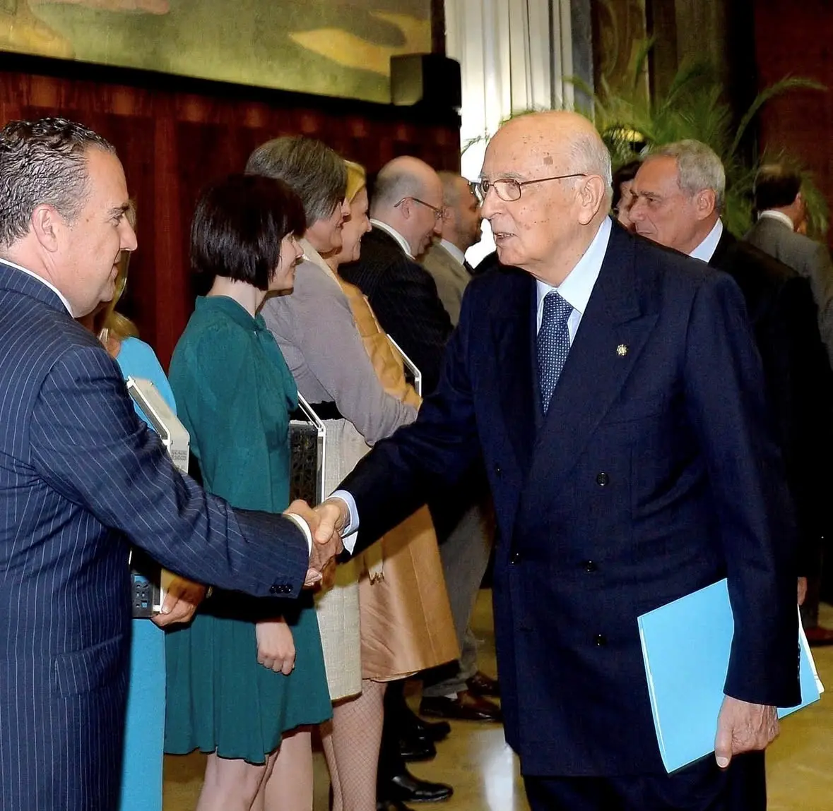 Luca Tomassini, Con il Presidente delal Repubblica Giorgio Napolitano