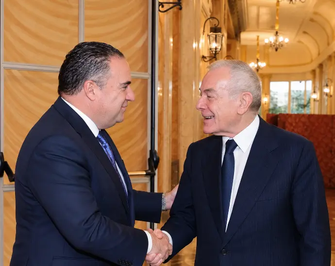 Luca Tomassini con Gianni Letta
