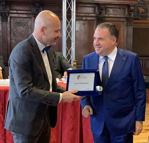 Luca Tomassini a Cupertino con Magnifico Rettore LUISS Andrea Prencipe